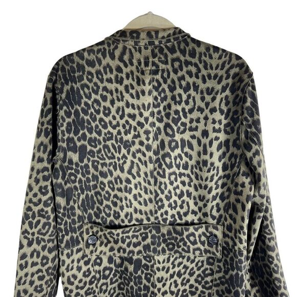 BlankNYC Lush Olive Green Animal Print Faux Suede Jacket - Picture 5 of 12